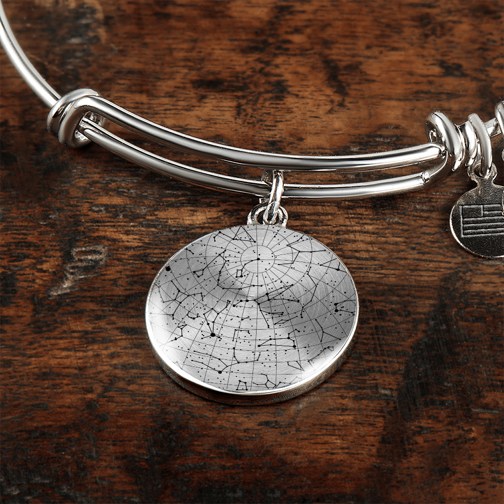 Celestial Night Sky Bangle Bracelet