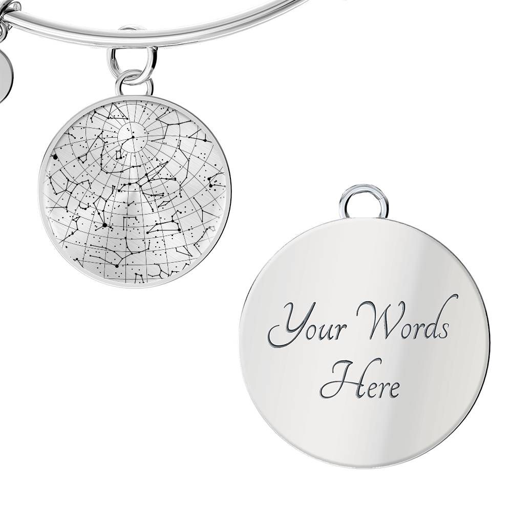 Celestial Night Sky Bangle Bracelet