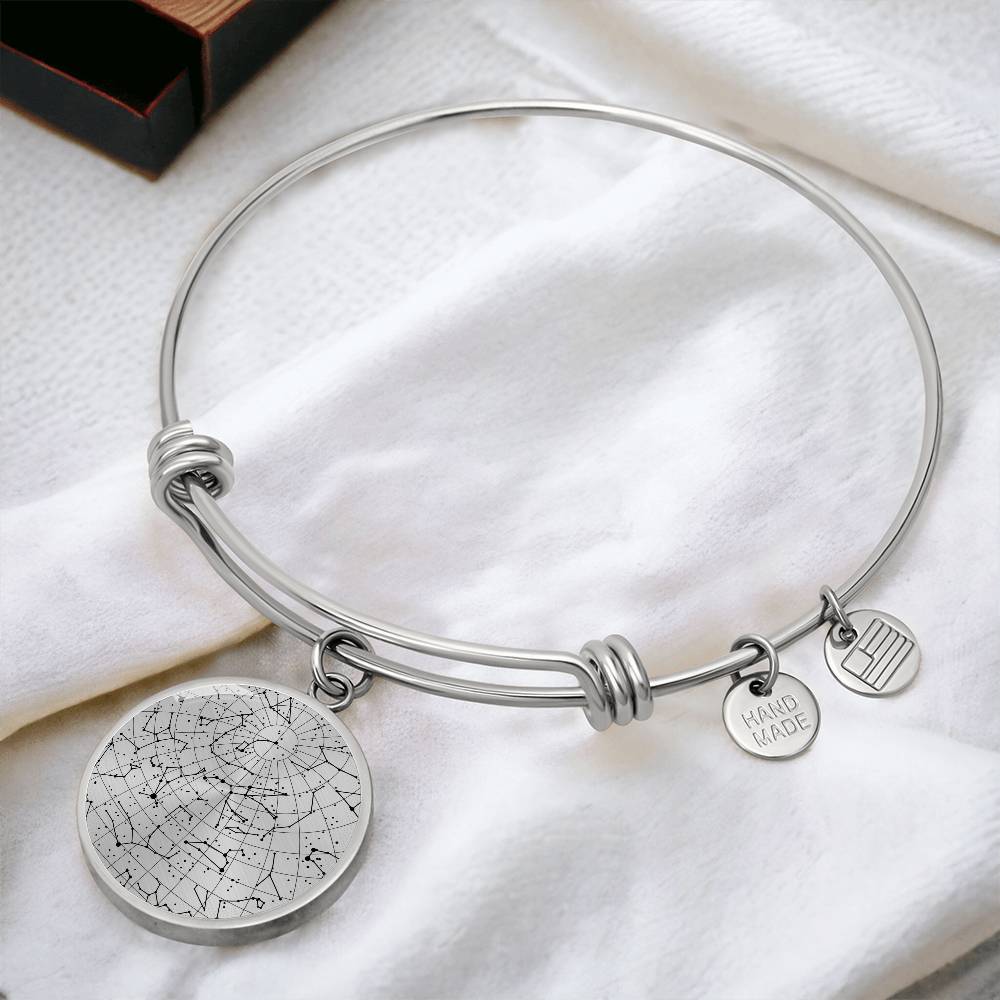 Celestial Night Sky Bangle Bracelet