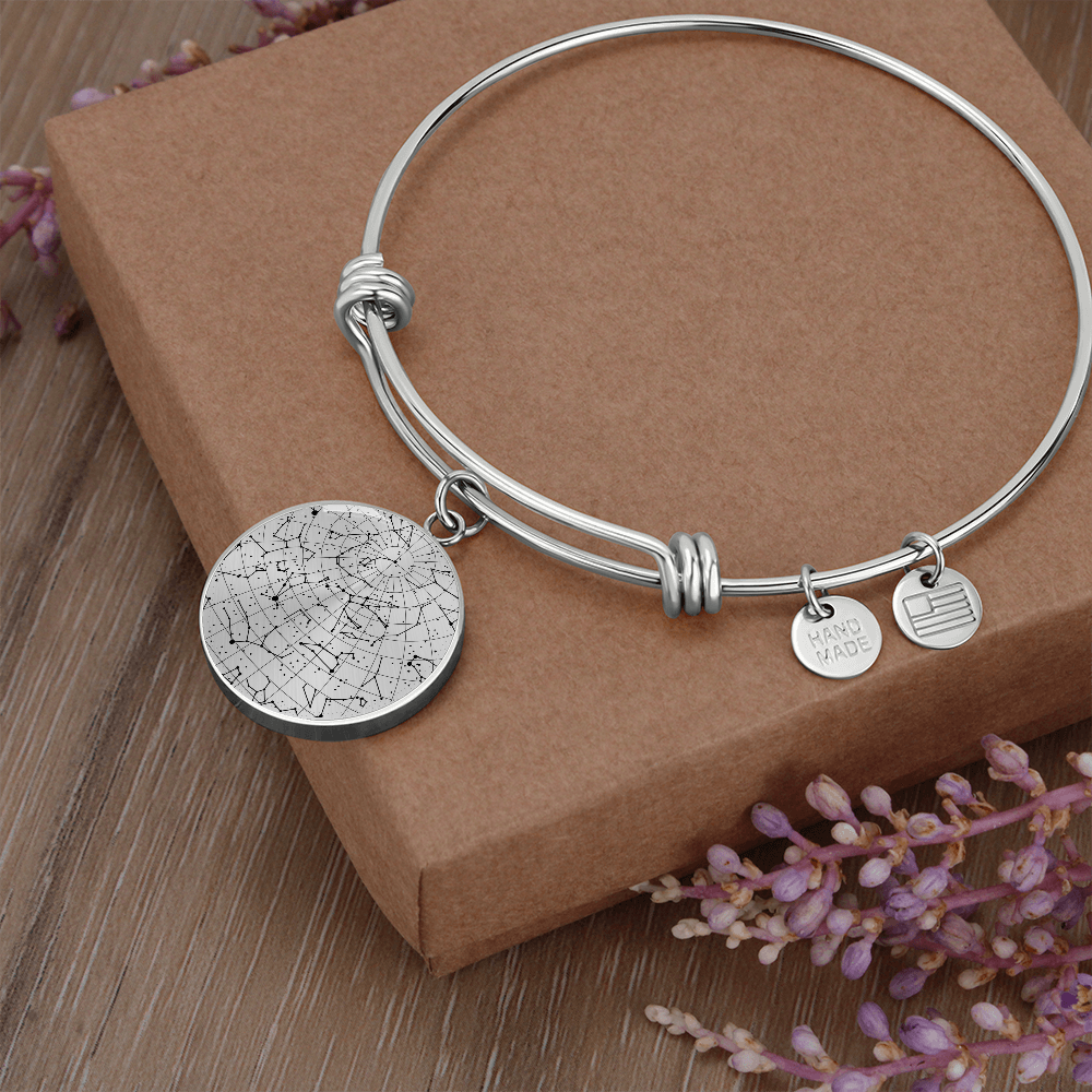 Celestial Night Sky Bangle Bracelet