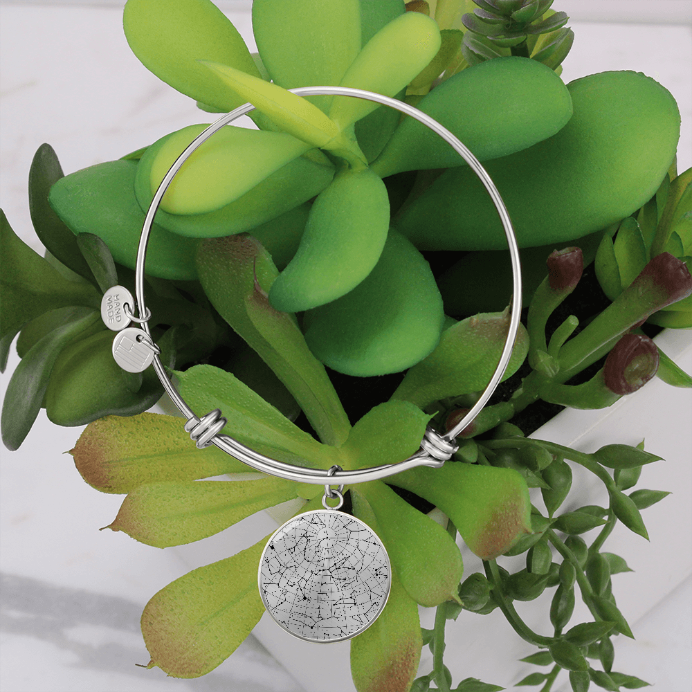 Celestial Night Sky Bangle Bracelet