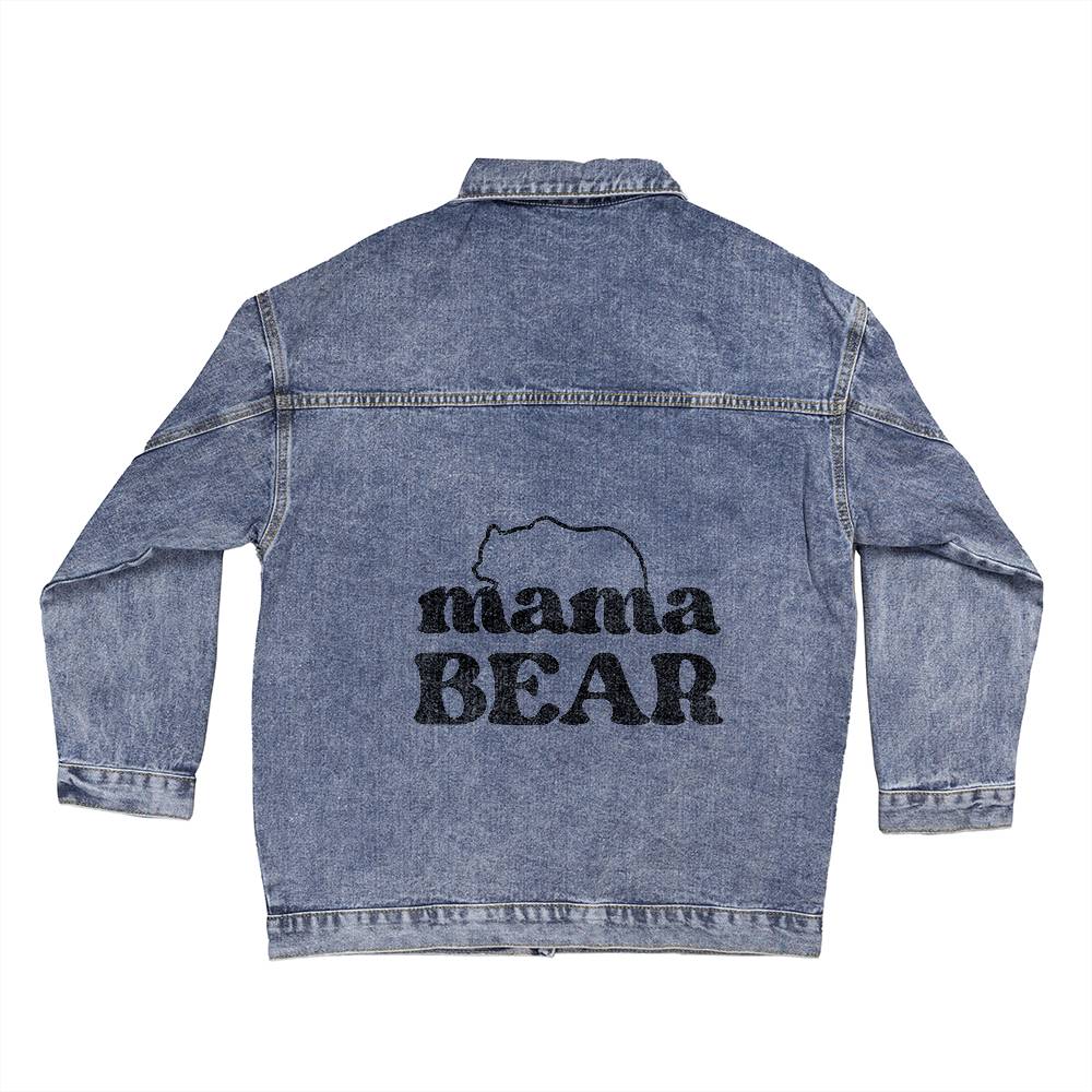 Mama Bear Denim Jacket for Mom