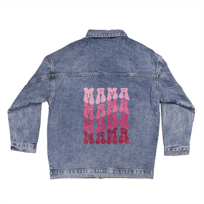 Retro Mama Oversized Denim Jacket