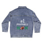 Football Mom Oversized Denim Jacket