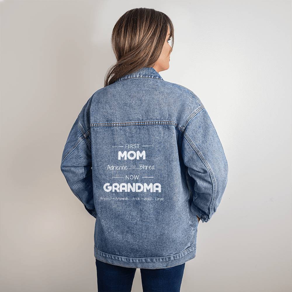 Mom Grandma Demin Jacket Adrienne