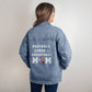 Basketball Football Cheer Denim Jacket
