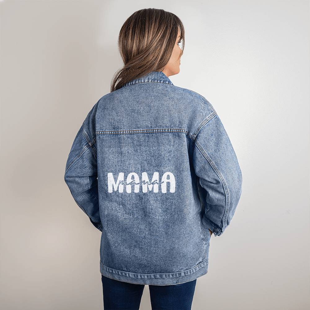 Mama Oversized Denim Jacket