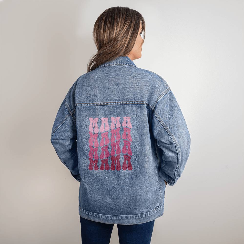 Retro Mama Oversized Denim Jacket