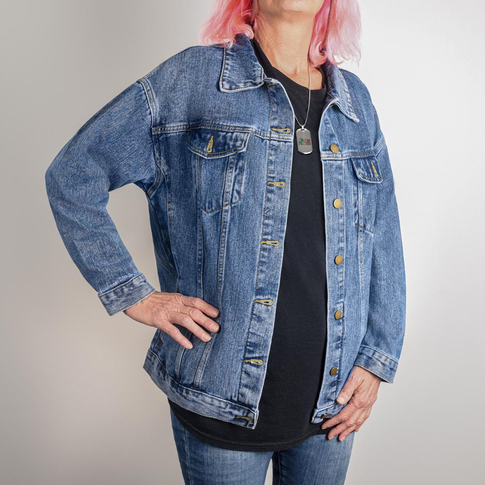 Retro Mama Oversized Denim Jacket
