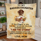 Badass Daughter, I Am The Storm, Jersey Fleece, 50x60