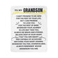 To My Grandson Sherpa Fleece Blanket