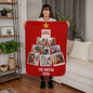 Custom Photo Family Christmas Tree Blanket