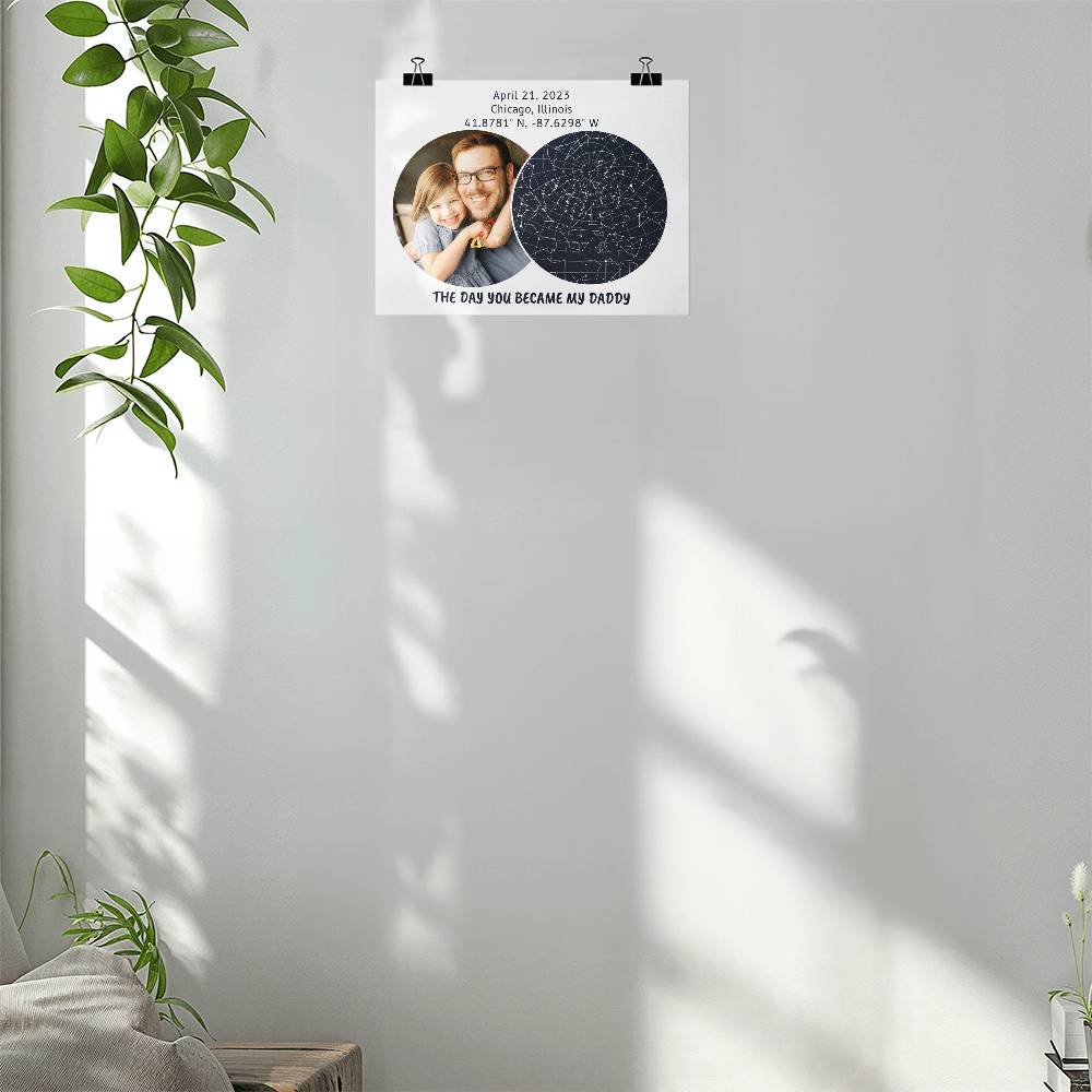 Father's Day Night Sky Poster