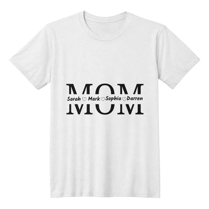 Mom T-Shirt Customized With Names