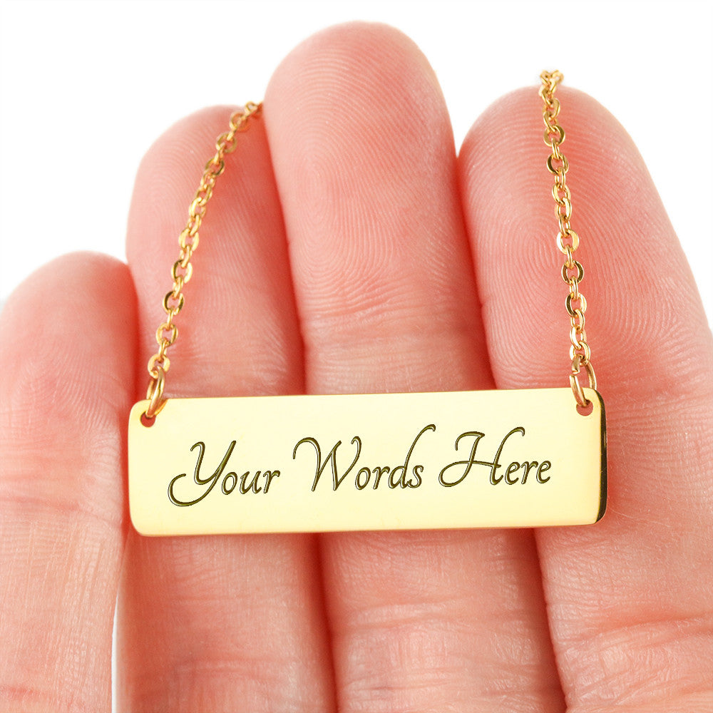 Horizontal Name Necklace