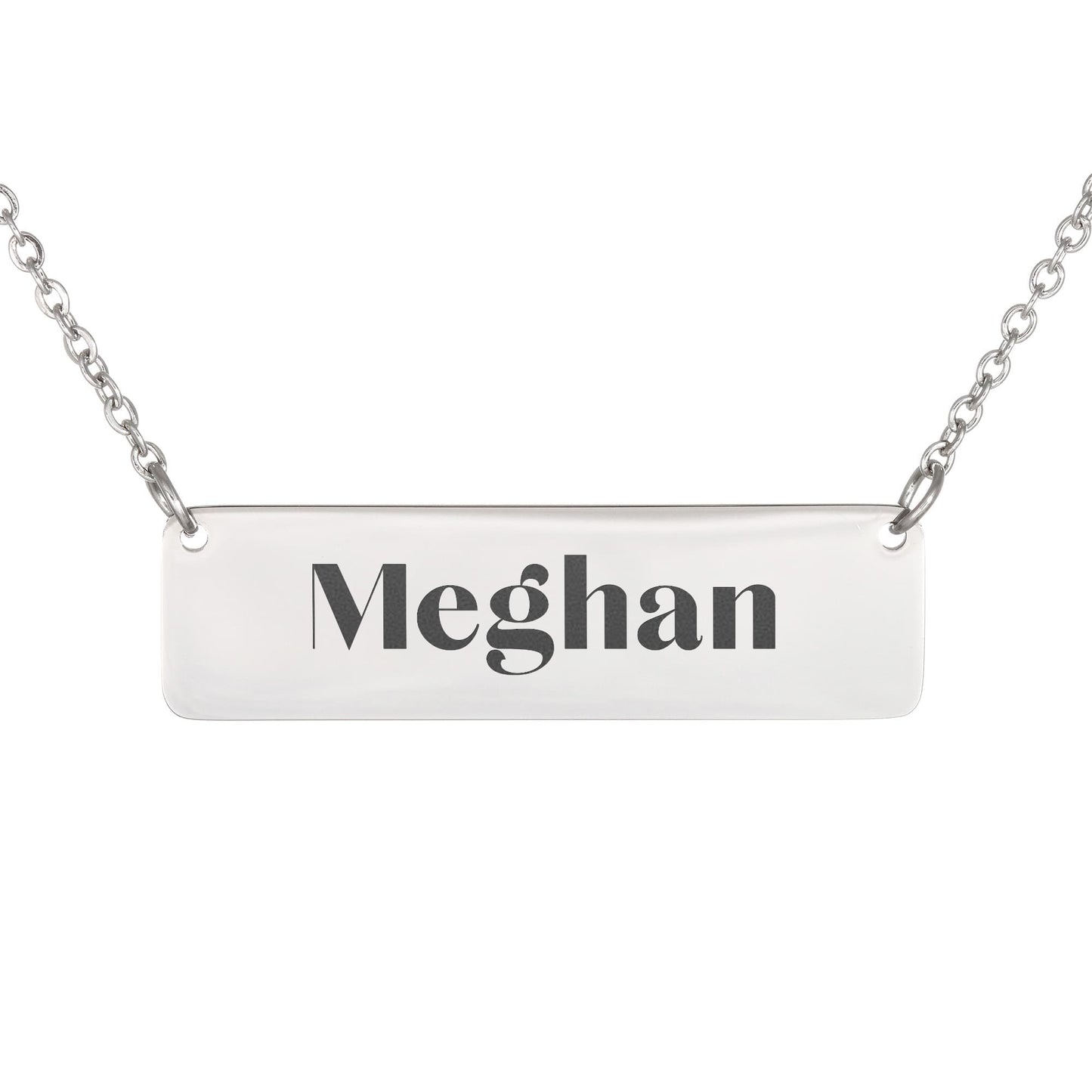 Horizontal Name Necklace