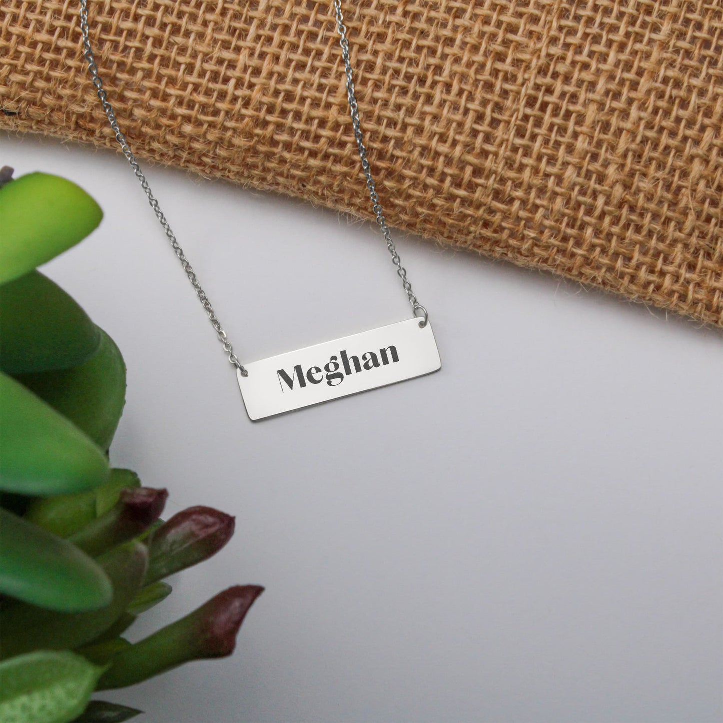 Horizontal Name Necklace
