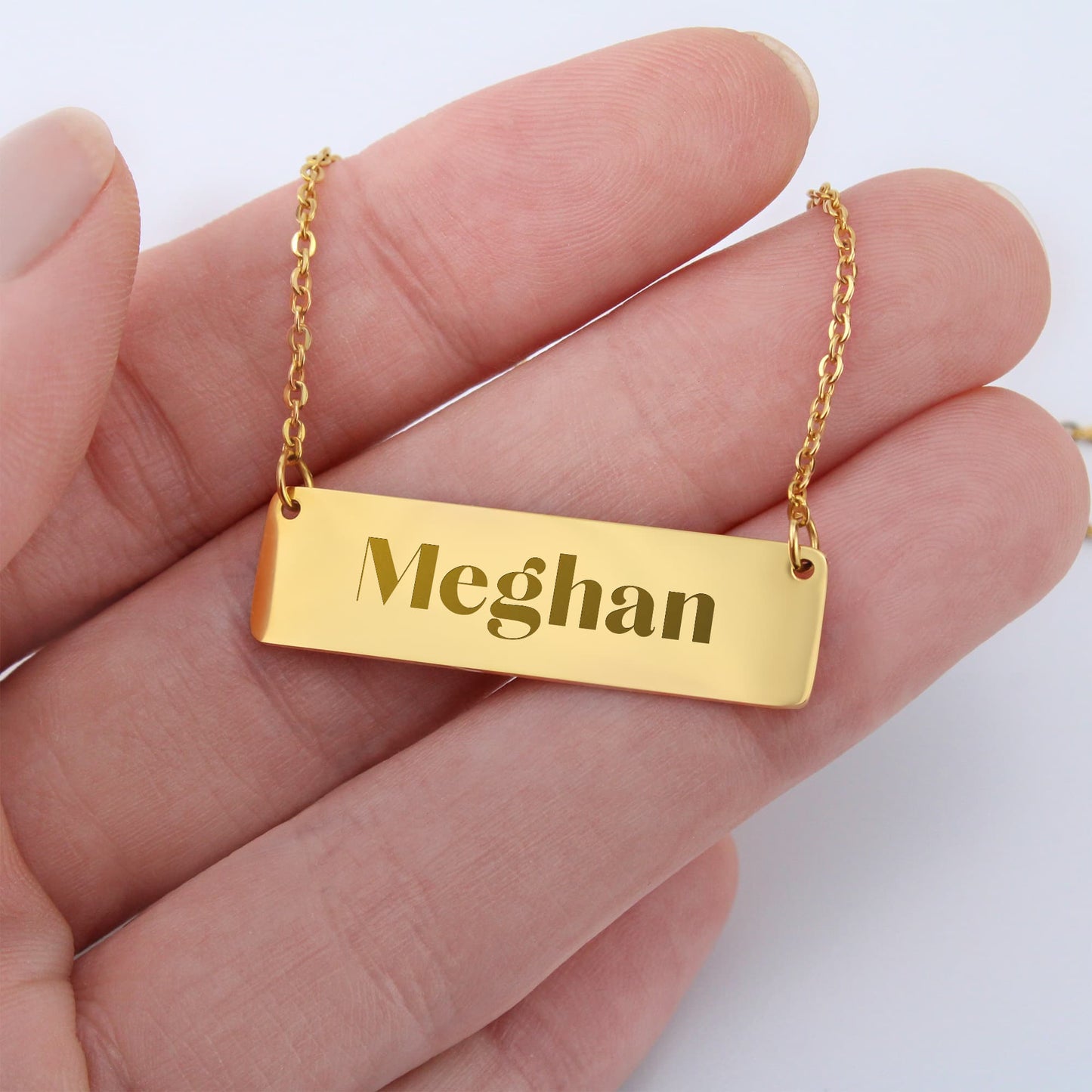 Horizontal Name Necklace