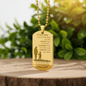 To My Son, Braver Stronger Smarter Dog Tag Love Mom