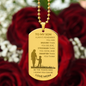 To My Son, Braver Stronger Smarter Dog Tag Love Mom