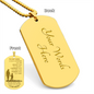 To My Son, Braver Stronger Smarter Dog Tag Love Mom