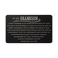 To My Grandson Metal Wallet Insert