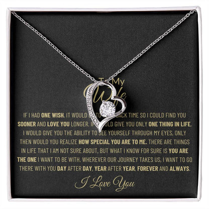 To My Wife Necklace, Gift from Husband, Romantic Gift for Her, Wife Appreciation, Gift For Wife, Anniversary Birthday Holiday Christmas Gift