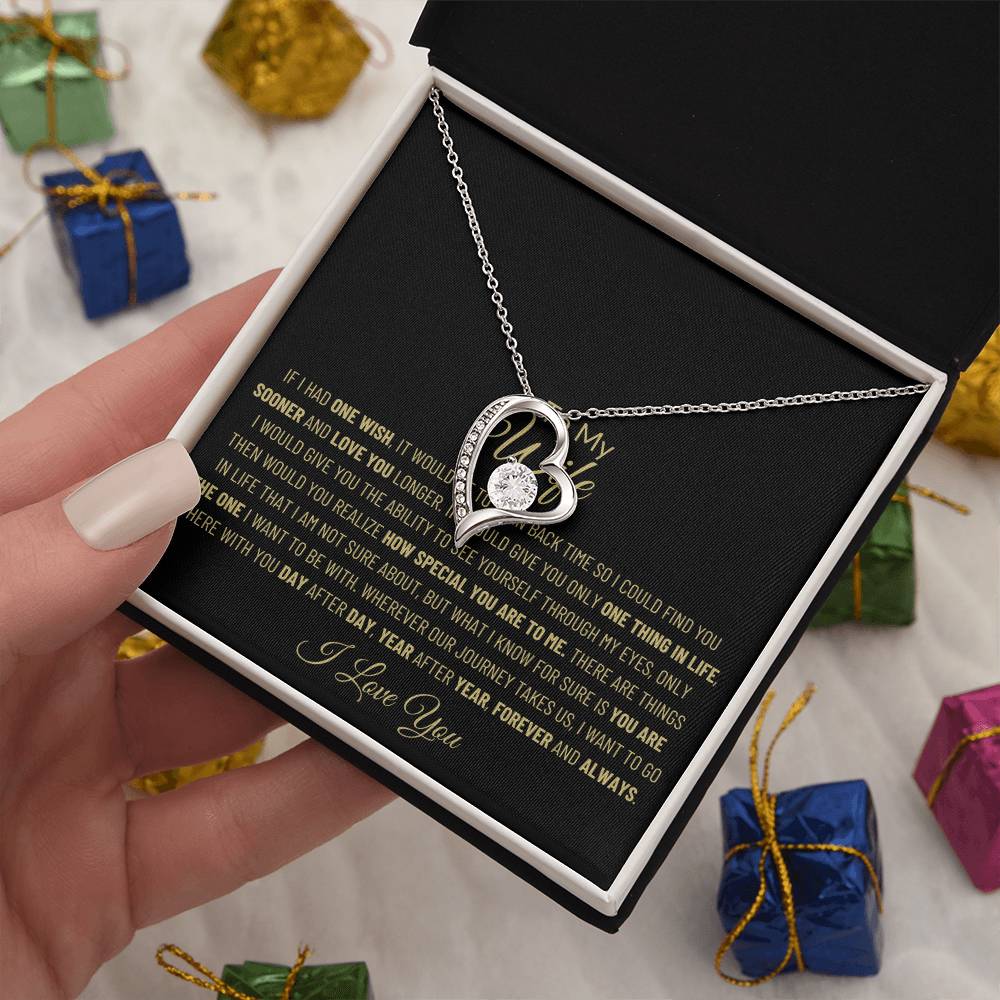 To My Wife Necklace, Gift from Husband, Romantic Gift for Her, Wife Appreciation, Gift For Wife, Anniversary Birthday Holiday Christmas Gift