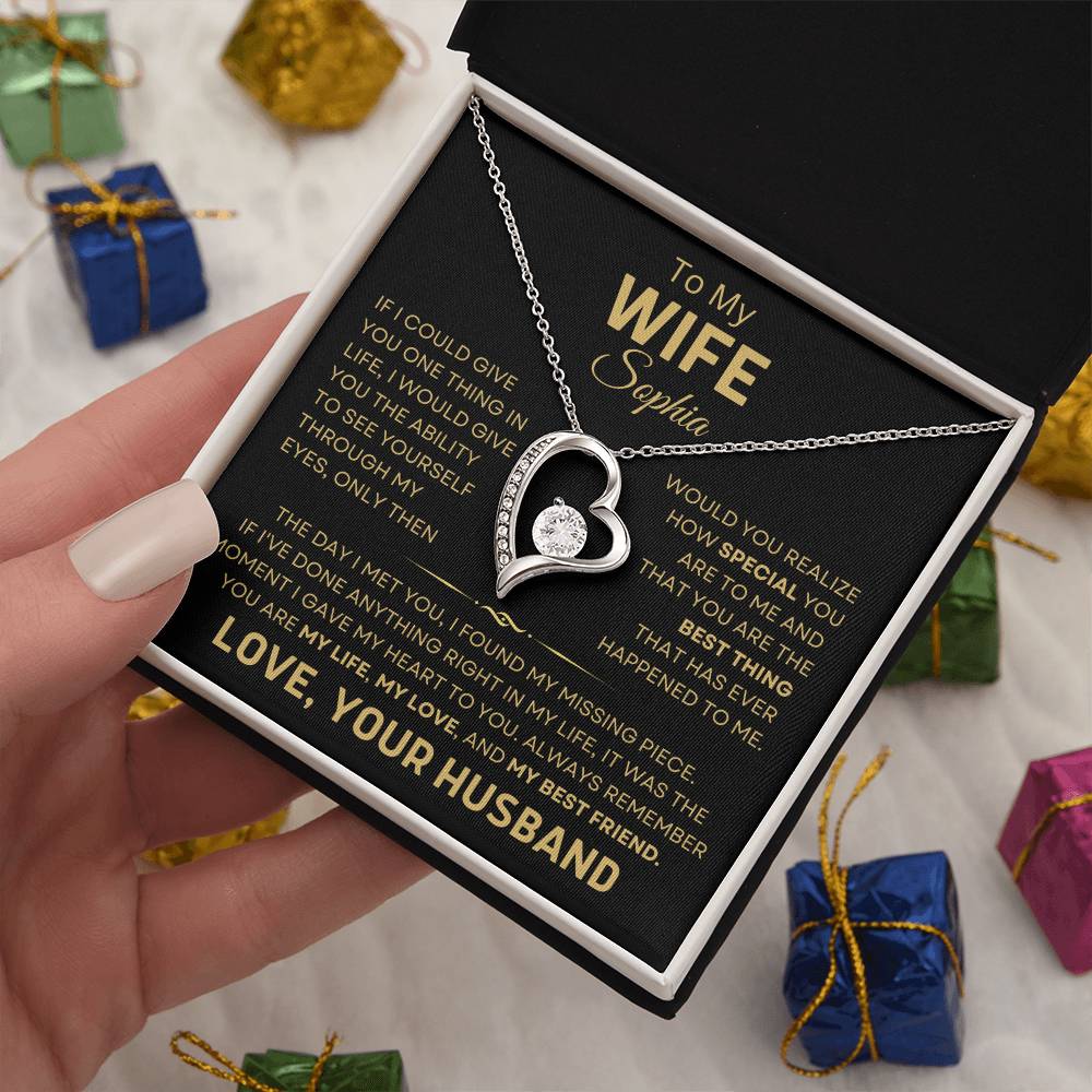 To My Wife, I Love You Necklace