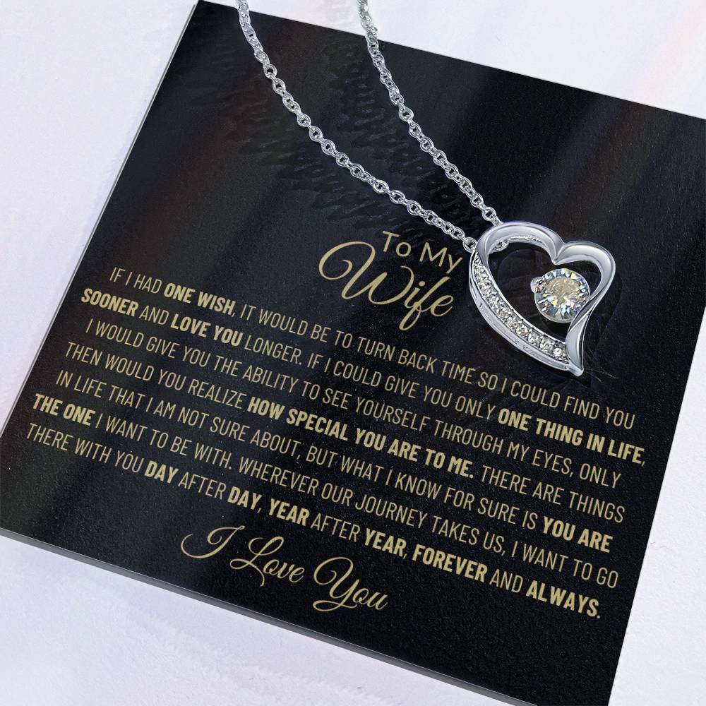 To My Wife Necklace, Gift from Husband, Romantic Gift for Her, Wife Appreciation, Gift For Wife, Anniversary Birthday Holiday Christmas Gift