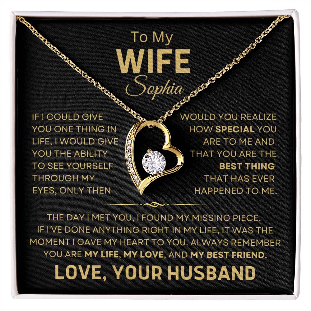 To My Wife, I Love You Necklace