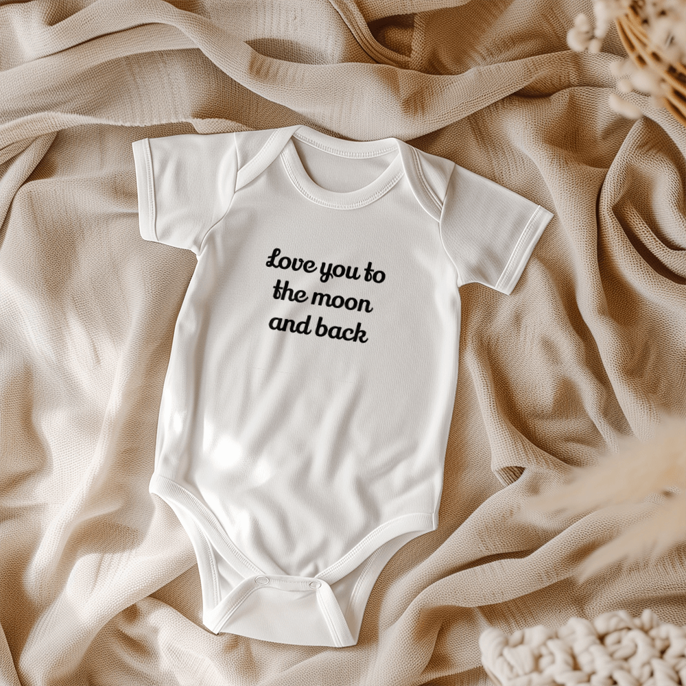 Love You To The Moon and Back Baby Onesie