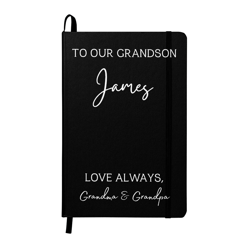 To Our Grandson Color Journal Custom
