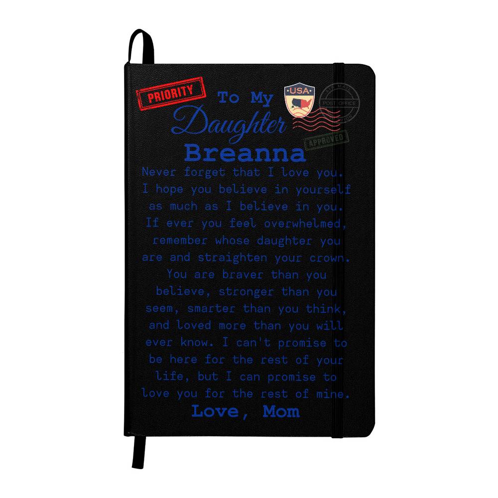 To My Daughter, Personalized Post Card Journal From Mom