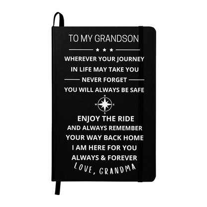 To My Grandson Journey Journal (Light Font)