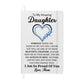 To My Daughter Journal Multi-Color