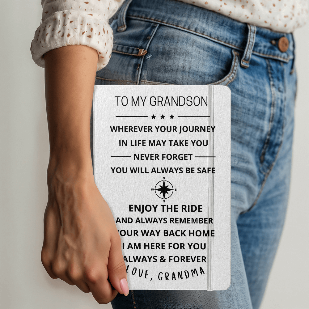To My Grandson Journey Journal (Dark Font)