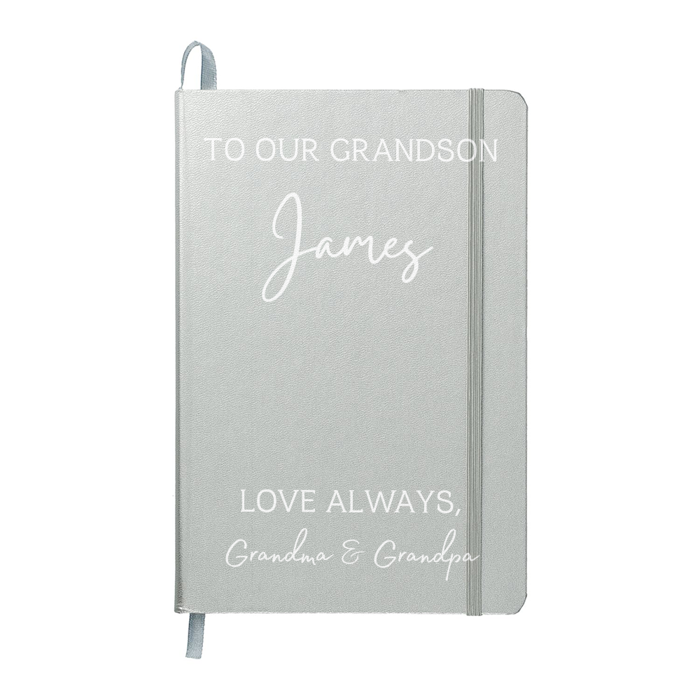 To Our Grandson Color Journal Custom