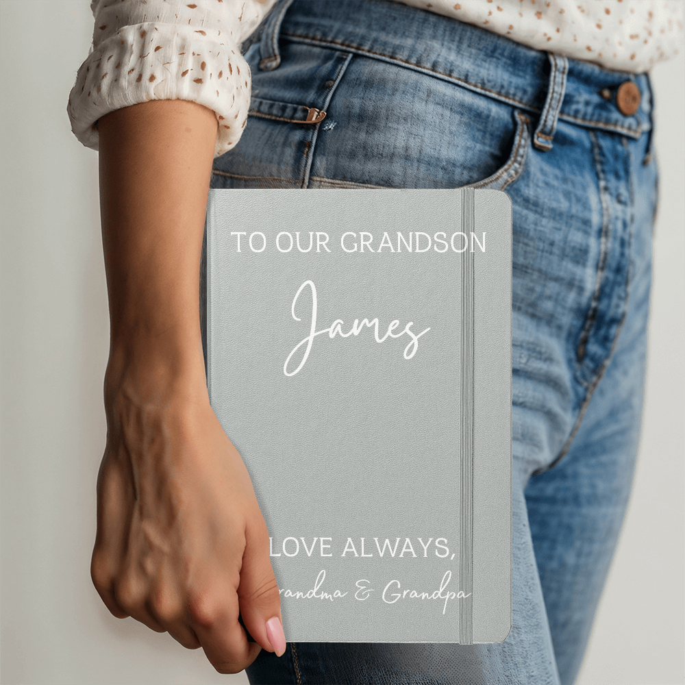 To Our Grandson Color Journal Custom