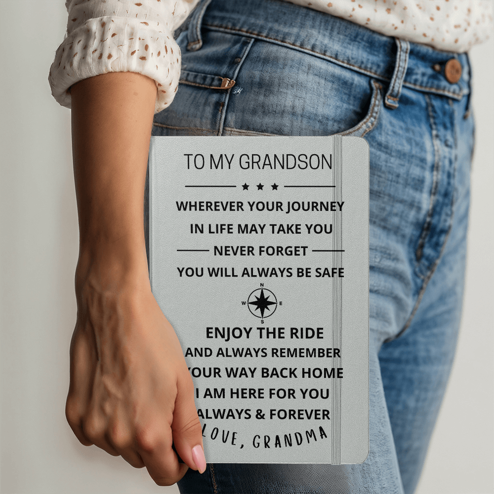 To My Grandson Journey Journal (Dark Font)