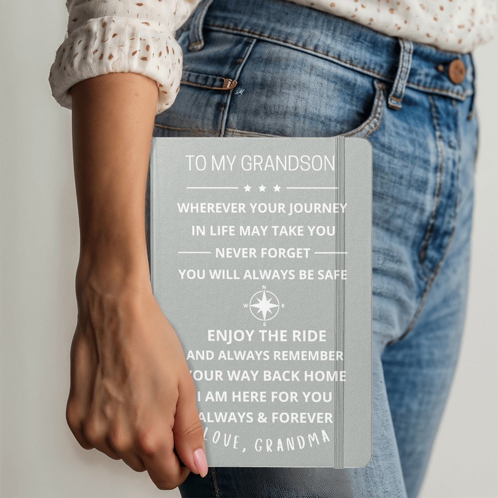 To My Grandson Journey Journal (Light Font)