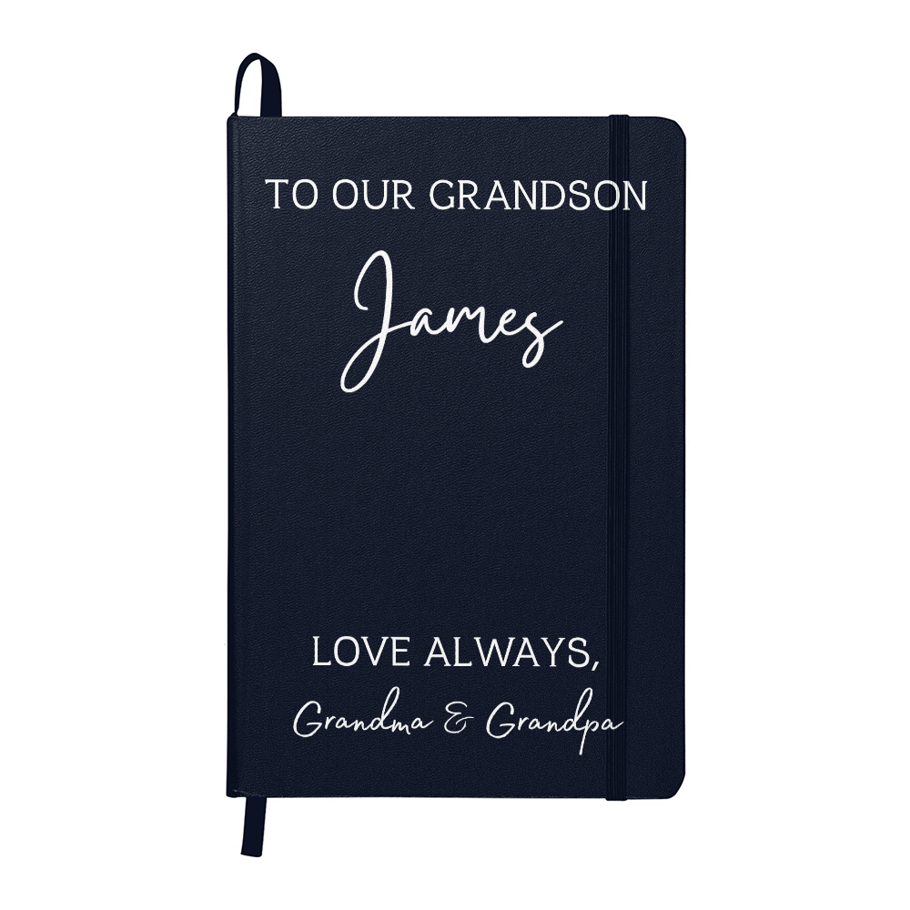 To Our Grandson Color Journal Custom