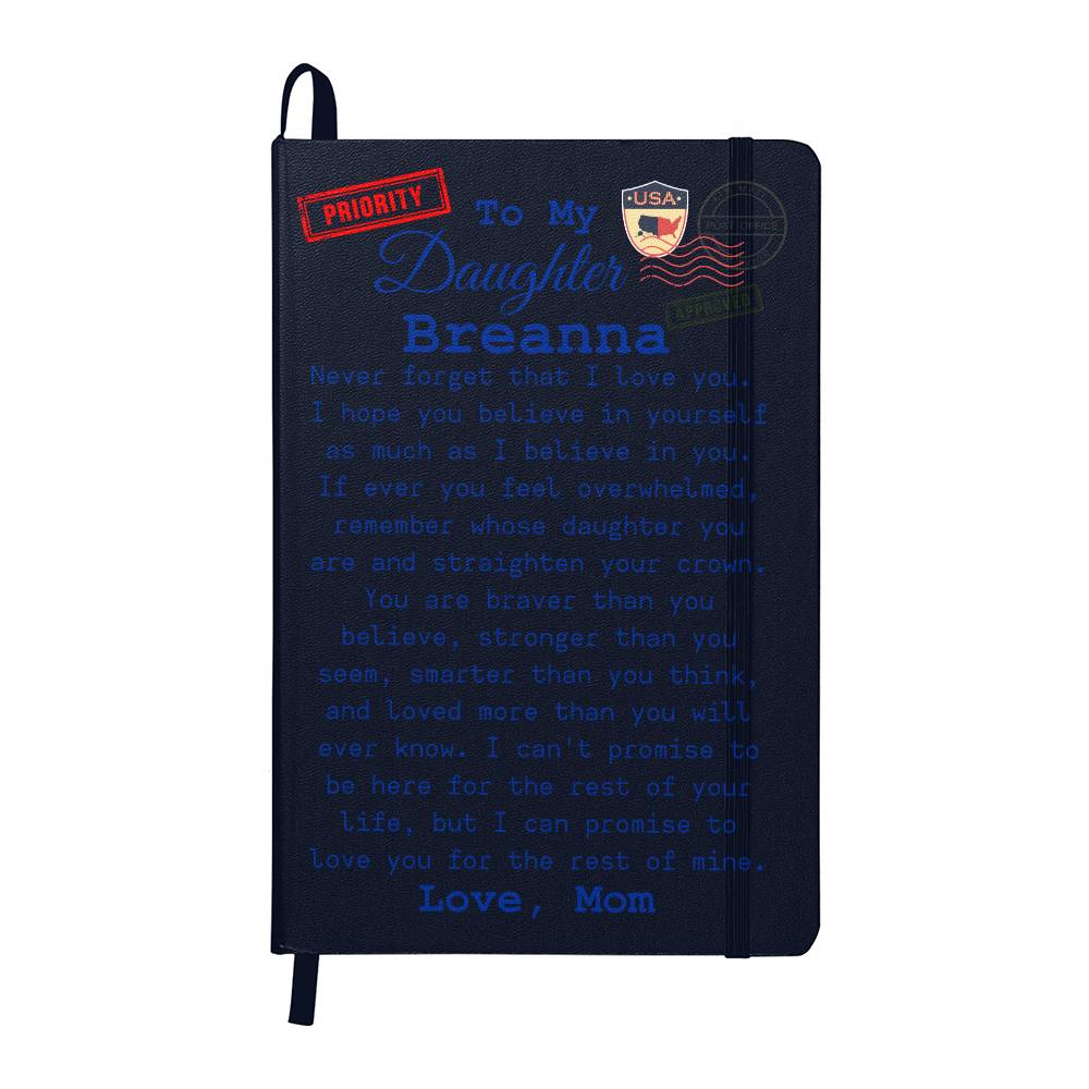 To My Daughter, Personalized Post Card Journal From Mom