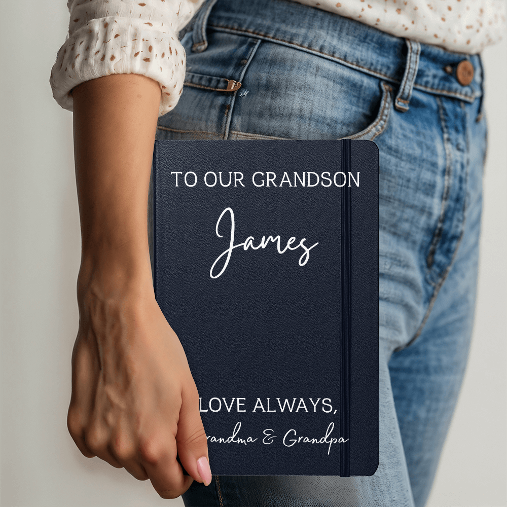 To Our Grandson Color Journal Custom
