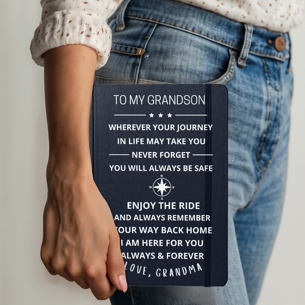 To My Grandson Journey Journal (Light Font)