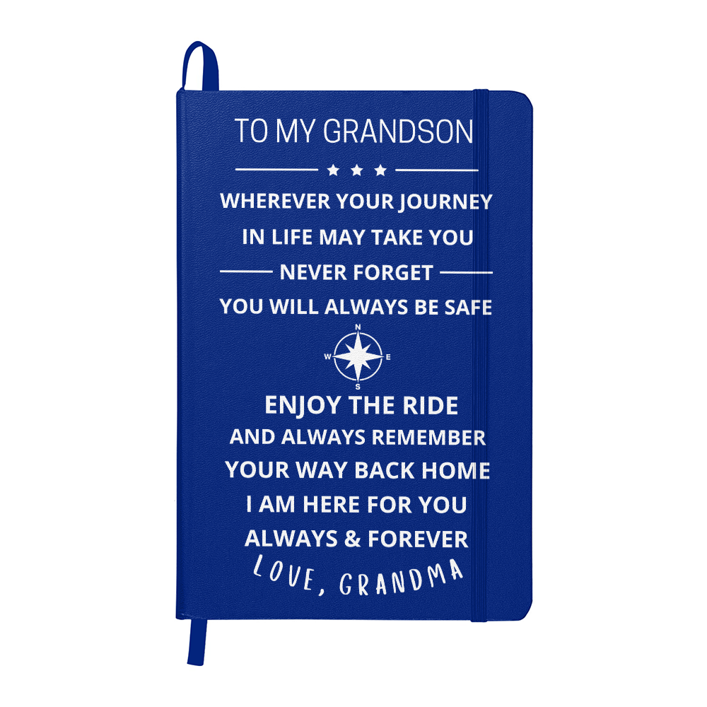To My Grandson Journey Journal (Light Font)