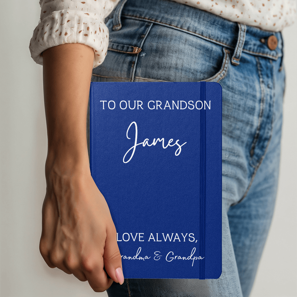 To Our Grandson Color Journal Custom