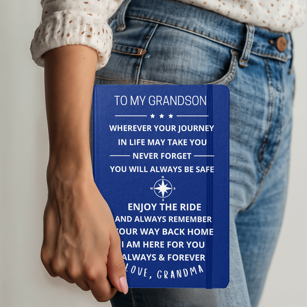 To My Grandson Journey Journal (Light Font)