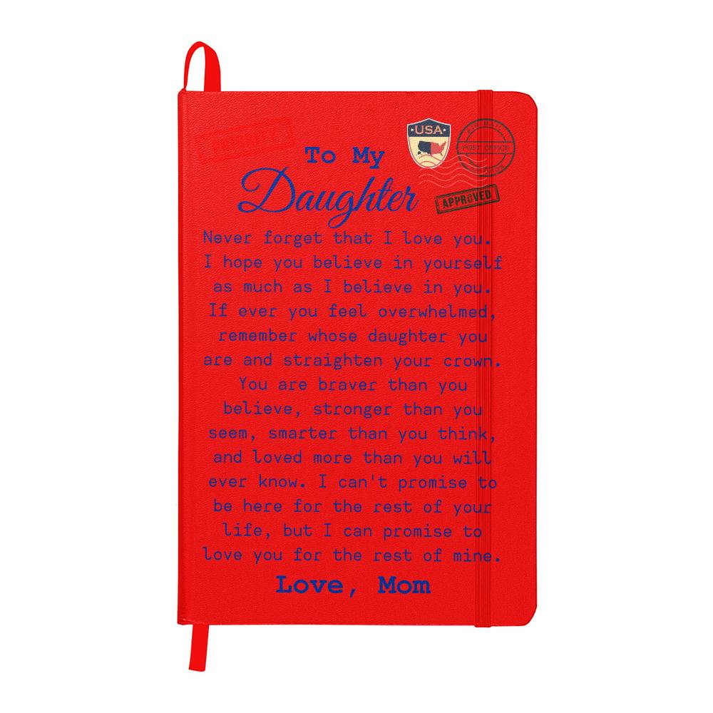 To My Daughter Travel Journal From Mom