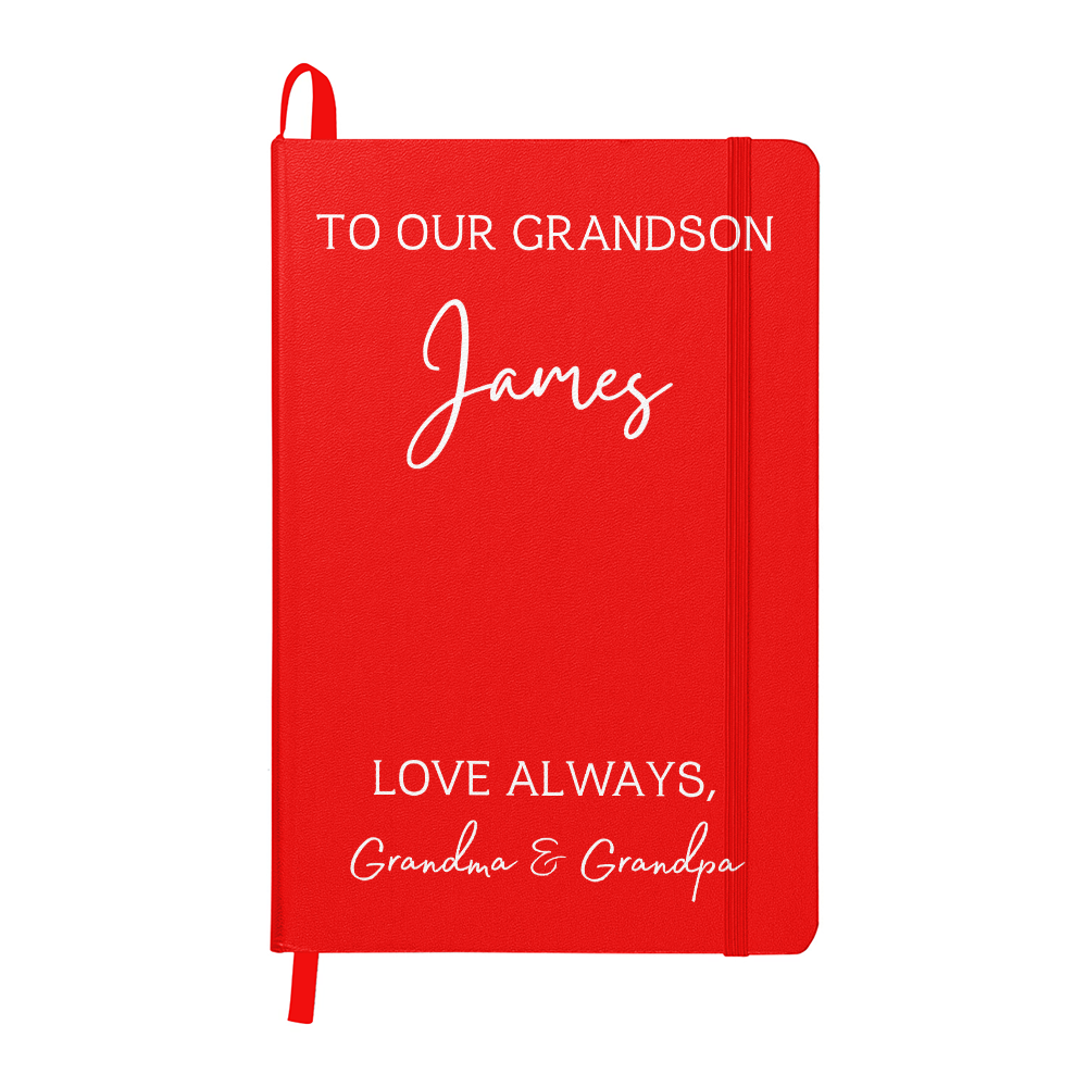 To Our Grandson Color Journal Custom